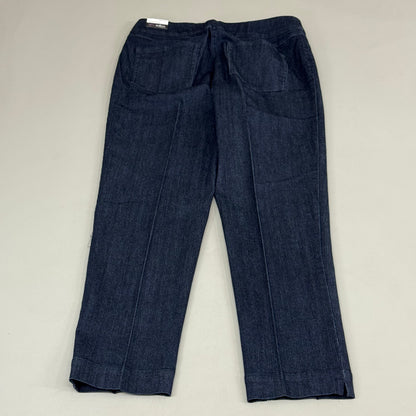 MULTIPLES Ankle Pant Petite Women's Sz 10 Denim M2604P