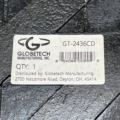 GLOBETECH Rubber Mud Flaps 1/4" Thick x 24" W x 36" L Black 2436CD (New)