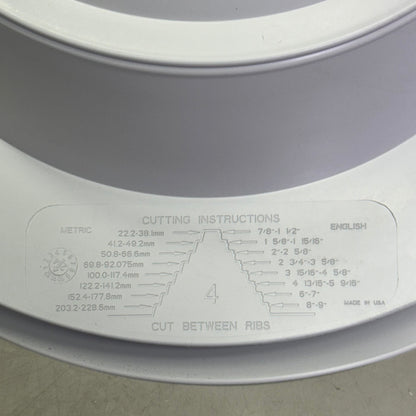 HIBERLITE DC671 Cool Roof Gray Pipe Boot 3/4" x 8", White DC671