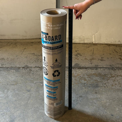 TRIMACO X-Board Lightweight Surface Protector  35"x100' (Slightly Dirty) Brown 12370/9