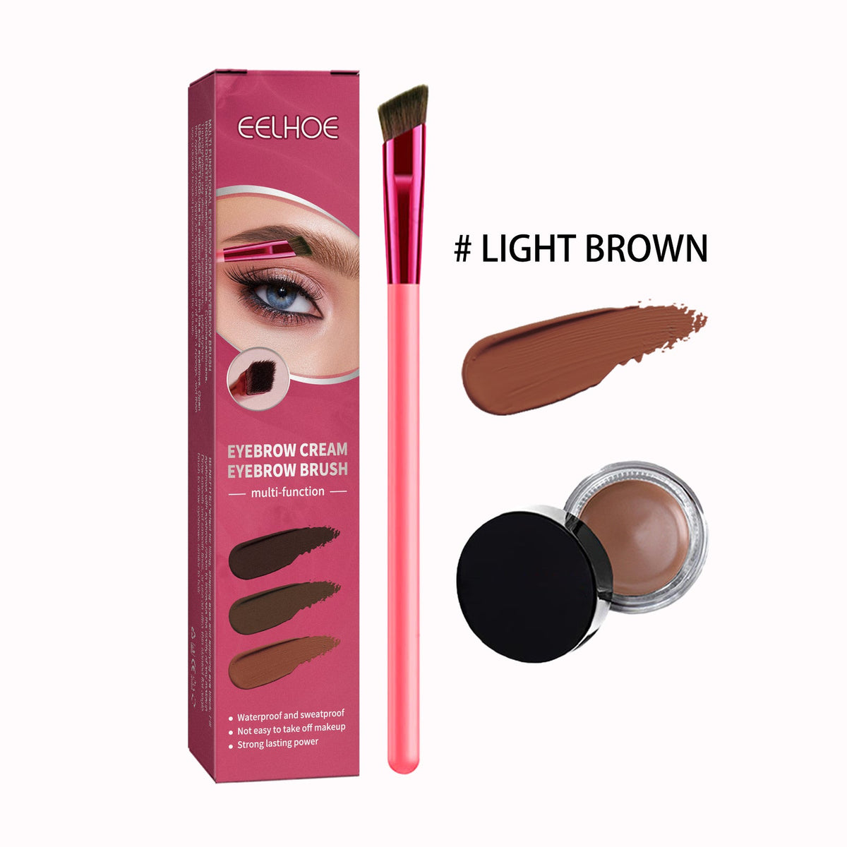 Multifunctional Eyebrow Brush Set, Filling Shaping Tinted Eyebrows Smooth Eye Brow Makeup Set