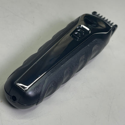 WAHL Lithium Ion Total Beard Trimmer Rechargeable Cordless Black Silver 09888