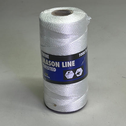 ROPE KING (2 PACK) Mason Line Twine Twisted Polyester 100' #18 White MT-1000