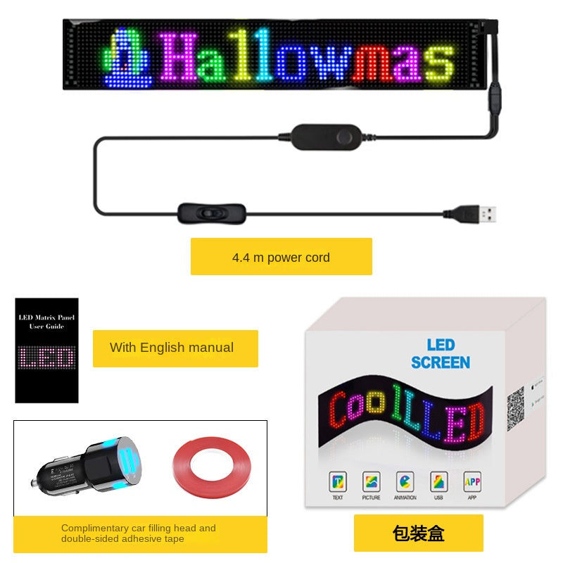 Flexible LED Advertising Screen LED Soft Panel APP Bluetooth Car Display