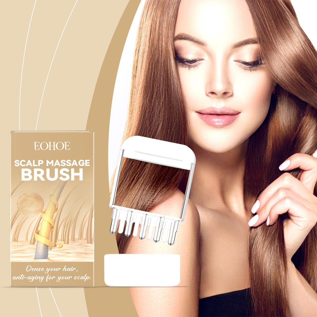 Manual Scalp Essence Massager, Soothing Massage Scalp Repair Strong Hair Care Massager