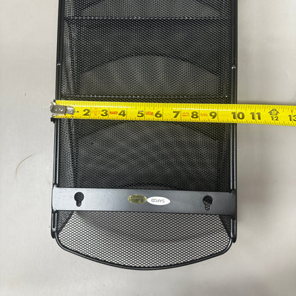 SAFCO 9 Pocket Mesh Literature Magazine Rack Onyx Black