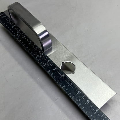 Fixed Pull Night Latch Trim w/ Cylinder Hole, Silver M99F/32D-G3
