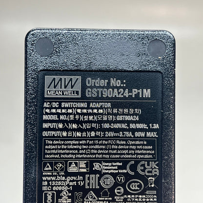 MEAN WELL Desk Top Power Supply AC/DC Switching Adaptor Black GST90A24-P1M