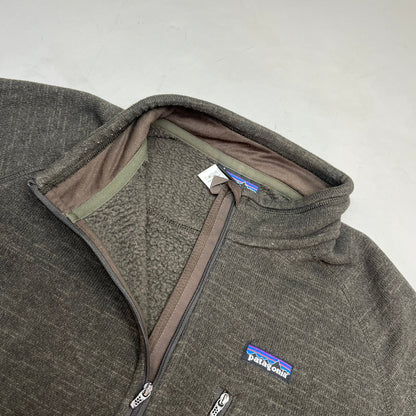 PATAGONIA Quarter Zip w/ Pocket 100% Polyester Jacket Men's Sz XL Brown (Used)