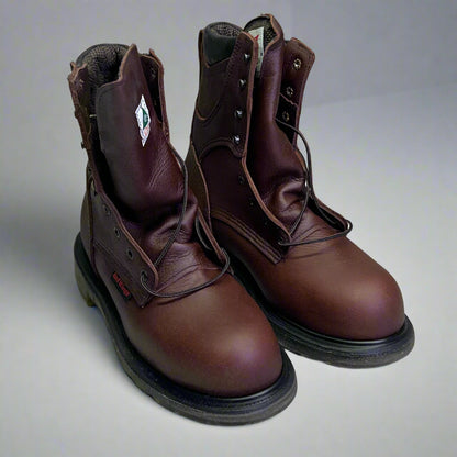 RED WING SHOES Men's Sz 9 Insulated, Waterproof CSA Safety Toe Boot, Brown 2412 (New Other, Dirty Box)