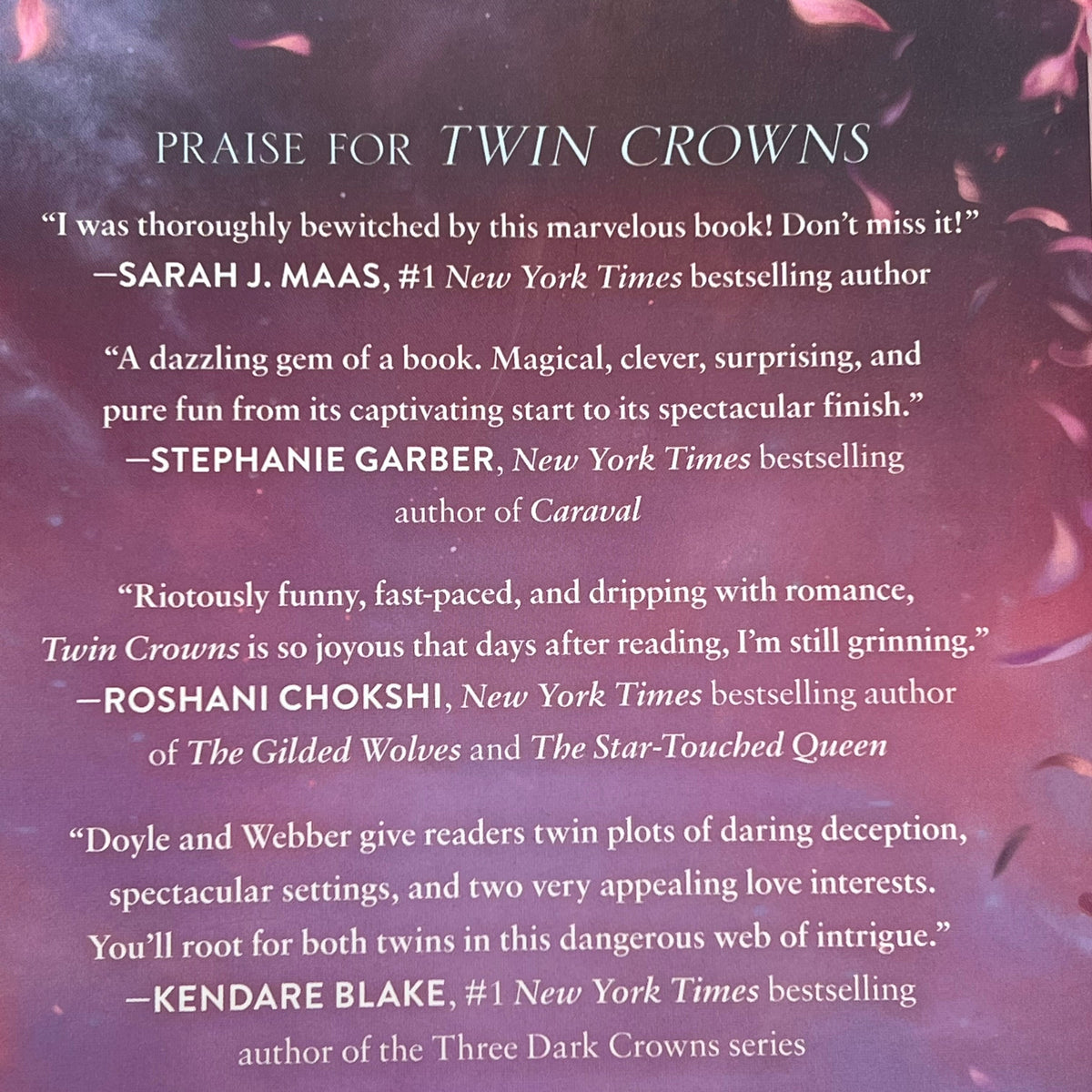 CURSED CROWNS  Fantasy Hardback Book By Catherine Doyle & Katherine Webber