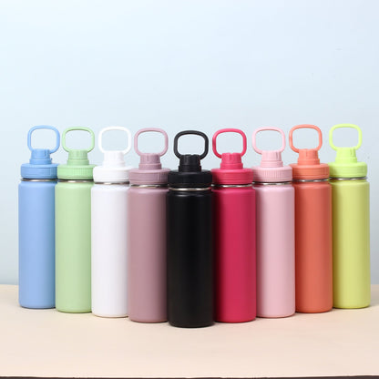 304 stainless steel double-layer vacuum portable household thermos cup