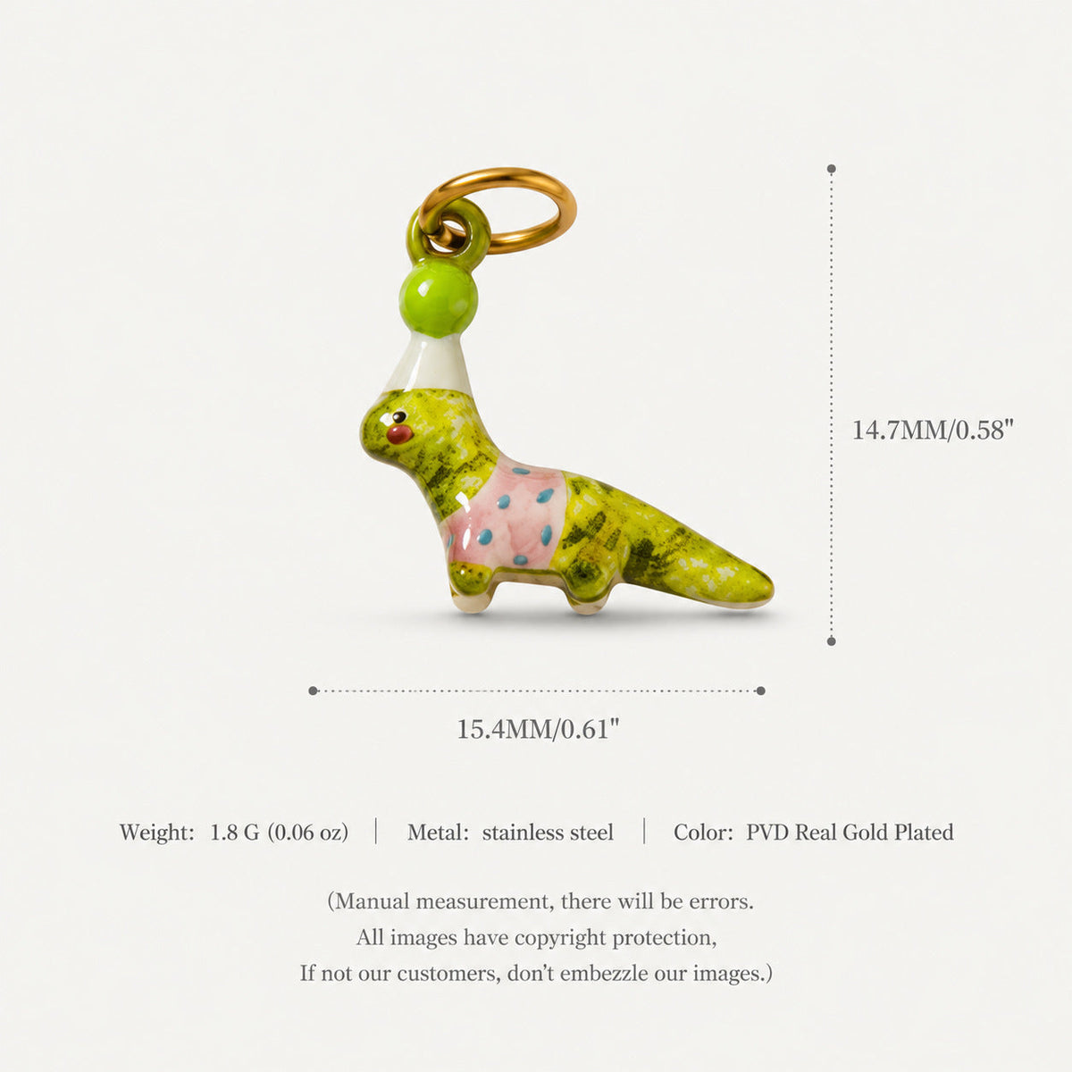 Animal Puppy Series Zircon Pendant