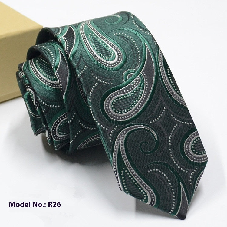 Fashion Exquisite Jacquard Tie Wedding Groom