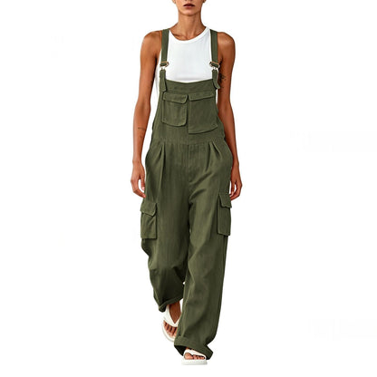 Womens Comfortable Suspender Jumpsuit For Summer