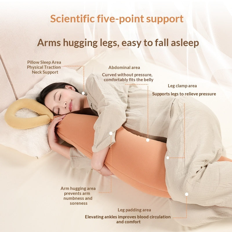Pregnancy Pillow For Back Support And Side Sleeping With Belly Support