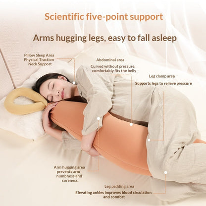 Pregnancy Pillow For Back Support And Side Sleeping With Belly Support