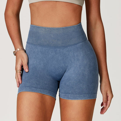 Cropped, Waist-cinching Yoga Shorts For Women