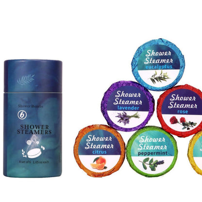 Shower Steamer 6-Pack Foot Bath & Shower Multi-Scent Blend For Natural Bath Tubs