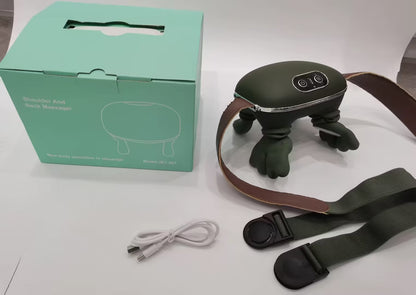 Electric Neck And Shoulder Muscle Massager Wireless Shoulder And Back Kneading Massage Shawl Neck Masajeador Relax Pain Relief