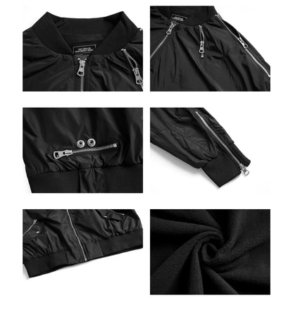 Multi-zipper Couple Workwear Jacket