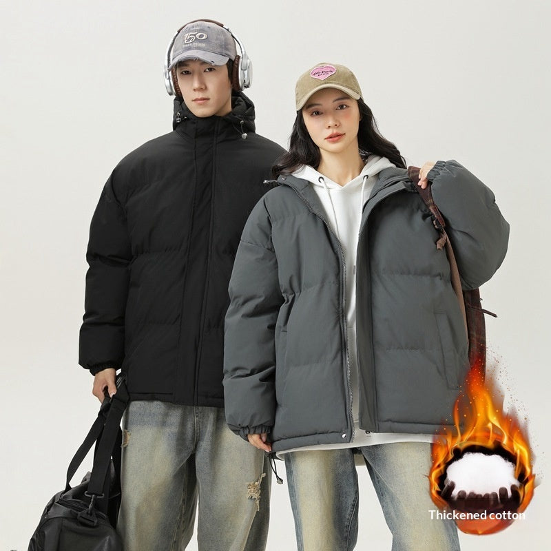 Men's Fashionable Stand-Neck Thickened Cotton-Padded Jacket