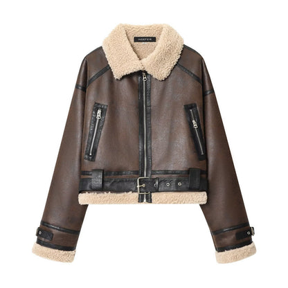 Women's Street Fashion Reversible Short Jacket
