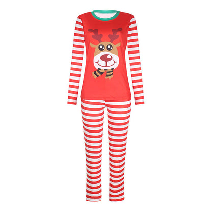 Printed Long-sleeved Casual Parent-child Suit