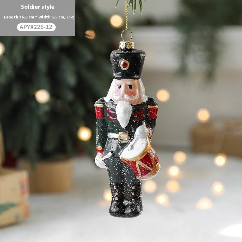 Christmas Tree Decorations Painted Plastic Christmas Pendant
