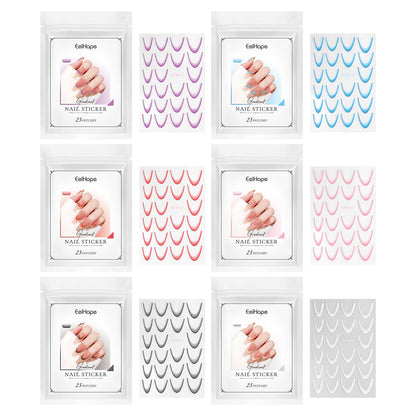 Gradient Nail Sticker Simple Manicures Decoration