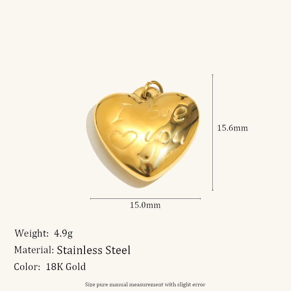 Hippopotamus Bow-tie Pendant Stainless Steel Creative Accessory