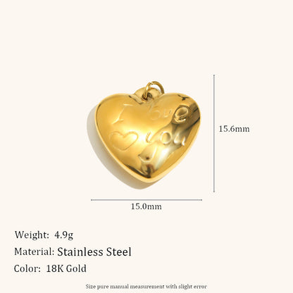 Hippopotamus Bow-tie Pendant Stainless Steel Creative Accessory