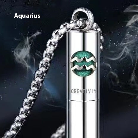 Stainless Steel Constellation Perfume Necklace