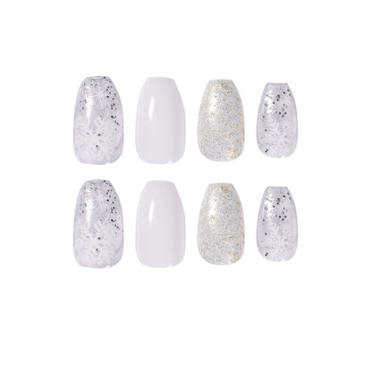 Ice Glitter Short Ballet Foreign Trade Section Wears Nail Art