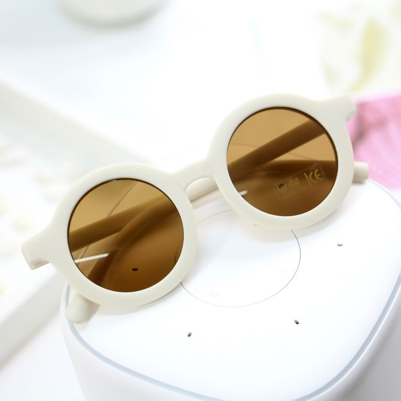 Children's Round Sunglasses Decorative Glasses UV Protection