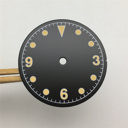 Modified Watch Dial With Luminous Numerals
