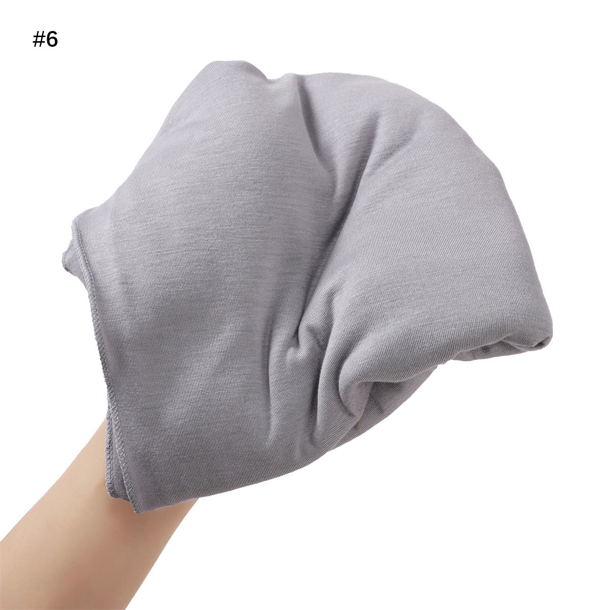 Solid-color Large-size Modal Sweatband Single-color Mercerized Cotton Turban Headscarf