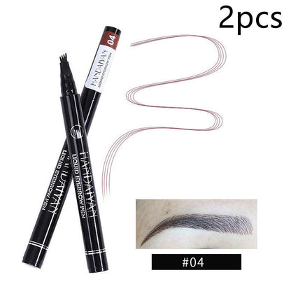 Four-Head Liquid Tattoo Eyebrow Pencil