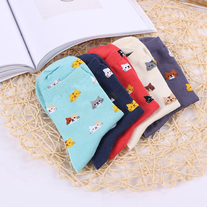 Women's Cartoon Cotton Socks
