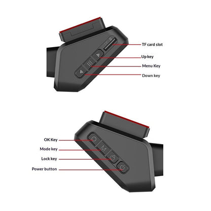 High-definition Night Vision Dual-camera Dash Cam With Front And Rear Recording