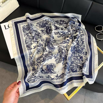 Square Scarf Womens Fashionable Small Neckerchief 70cm