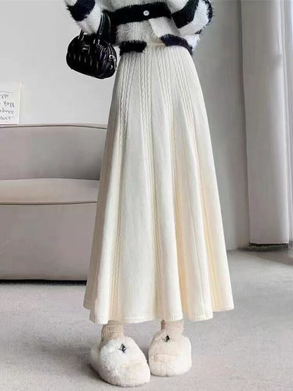 Herringbone-knit Skirt For Women