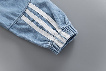 Denim Three-piece Set Children Clothes Suit