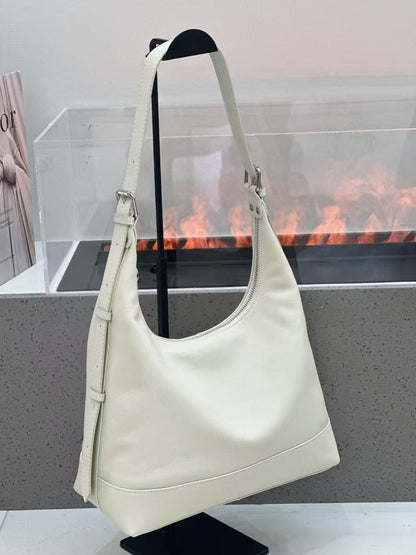 2026 New First-Layer Cowhide Underarm Bag For Women, Genuine Leather Shoulder And Crossbody Bag, Urban Simple Soft Leather Large Capacity Handbag