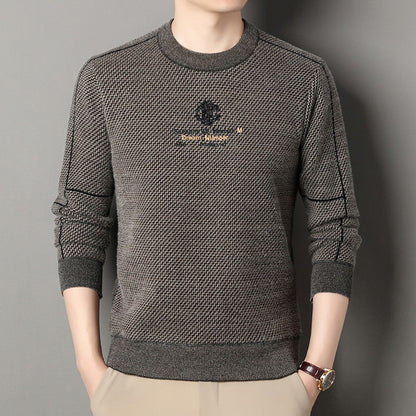 Thickened Warm Crew-neck Casual Knit Sweater