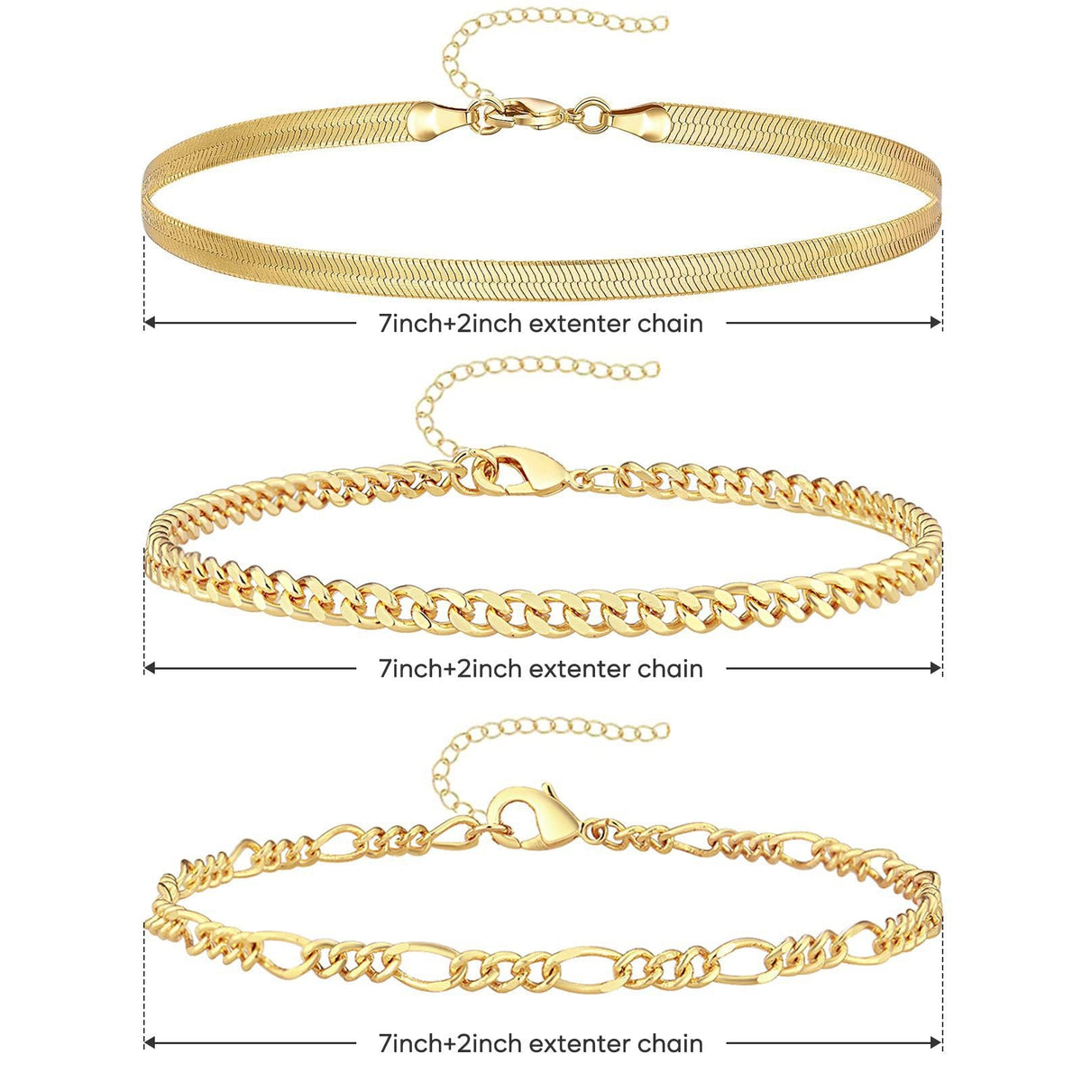 Multi-layer Light-luxury Bracelet Round-bead Chain Anklet