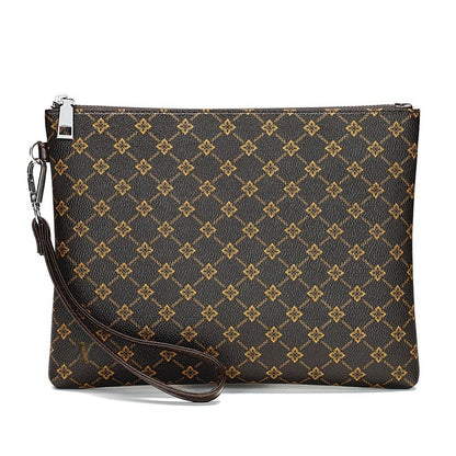 Men's Clutch Clutch Envelope Package Casual Gingham Check