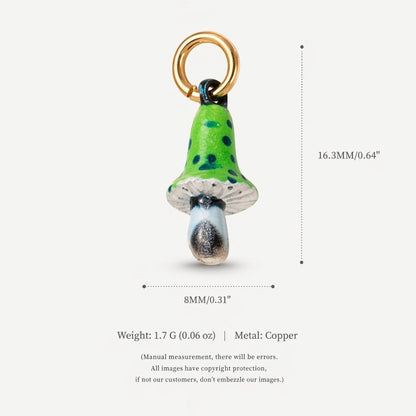 Fashionable Colorful Mushroom Pendant Accessory
