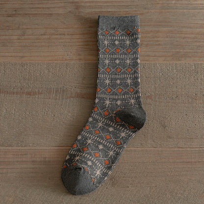 Women's Autumnwinter Long Socks Vintage Ethnic Style