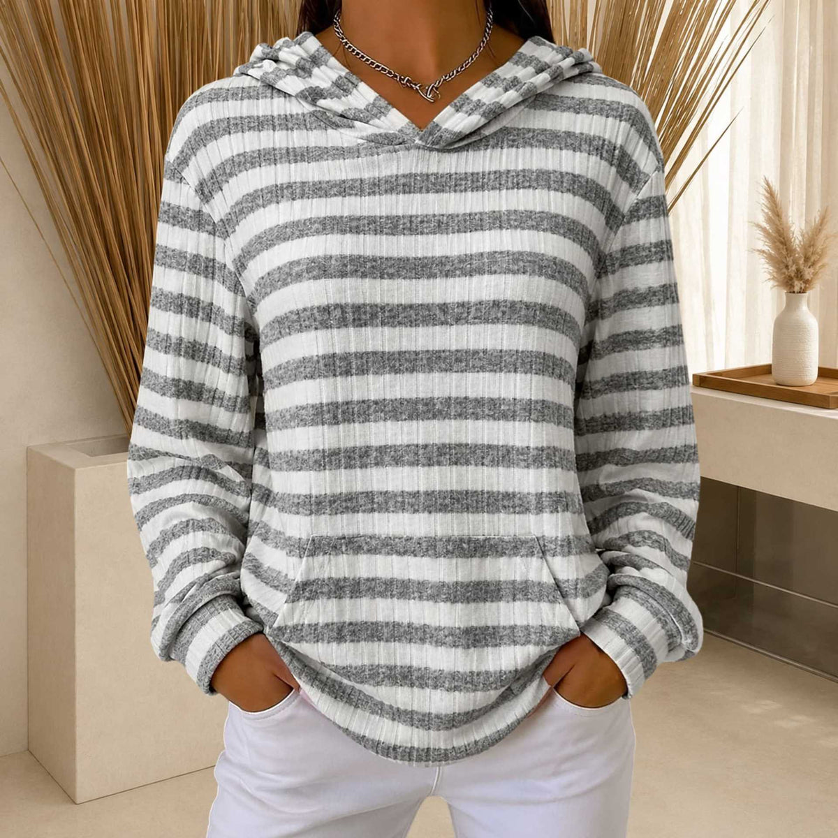 New Fallwinter Womens Pullover Hooded Sweatshirt